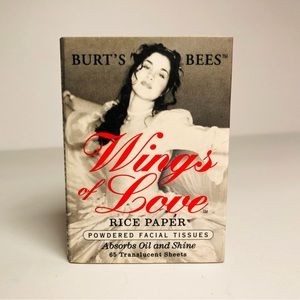 Burt’s Bees Wings of Love Rice‎ Paper Powdered Oil Blotting Sheets